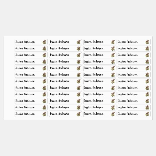 Fun Cute Little Koala Bears Hugging Animal Art Kids' Labels (Sheet)
