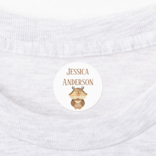 Fun Cute Little OWL Bird Kids' Labels