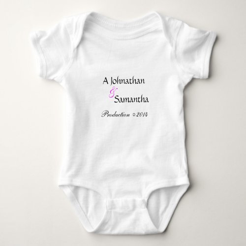 Fun Cute Personalized Baby One Piece Baby Bodysuit