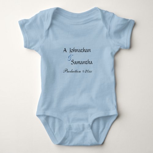 Fun Cute Personalized Baby One Piece Baby Bodysuit
