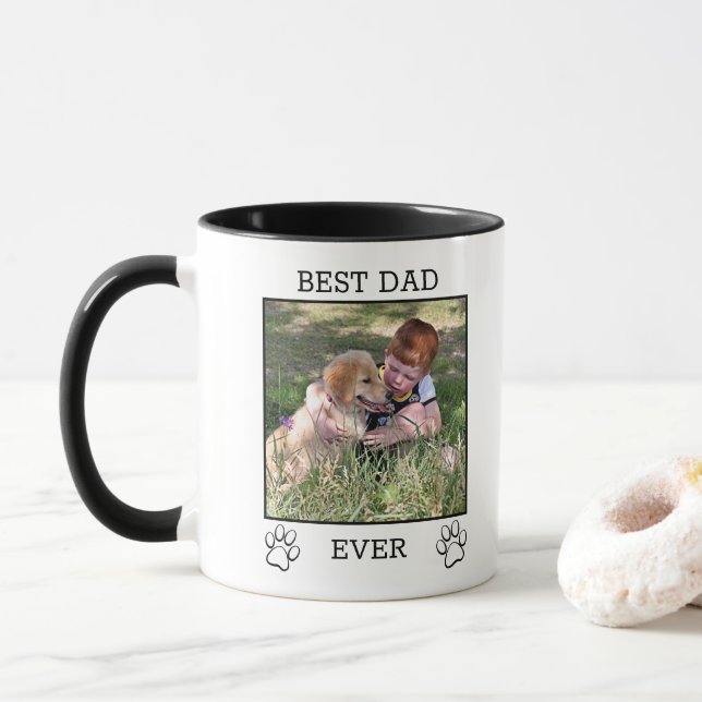 Fun Cute Photograph Greatest Mother or Father Mug (With Donut)