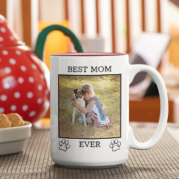 Fun Cute Photograph Greatest Mother or Father Two-Tone Coffee Mug