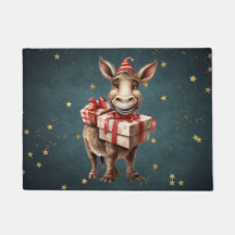 Fun cute vintage Christmas Donkey