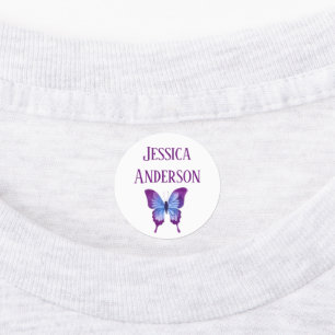 Fun Cute WATERCOLOR Butterfly Kids' Labels