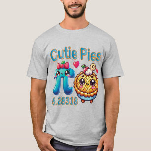 Fun “Cutie Pies” Cute Pi Symbol & Pie Pun T-Shirt