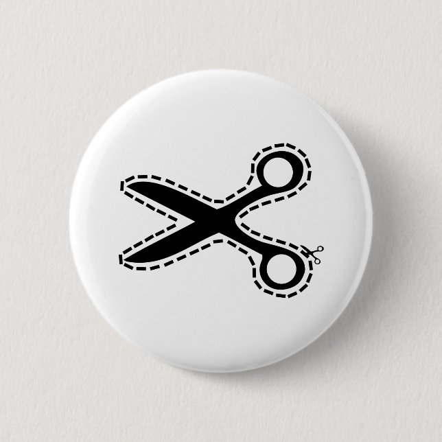 fun cutout scissors button (Front)