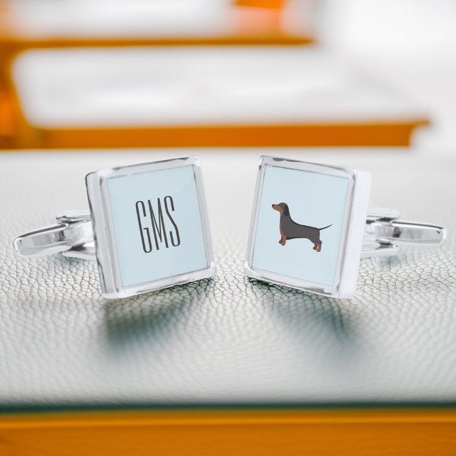 Fun Dachshund Dog Breeds Personalized  Cufflinks (Creator Uploaded)