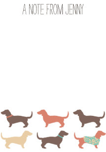 dachshund post it notes zazzle