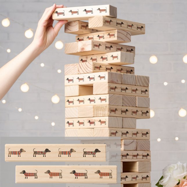 Fun Dachshund Sausage Dog Topple Tower (Creator Uploaded)