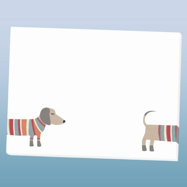 Fun Dachshund Wiener Dog Post-it Notes (Fun Dachshund wiener sausage dog post it sticky notes)