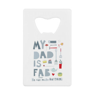Fun Dad Credit Card Bottle Opener