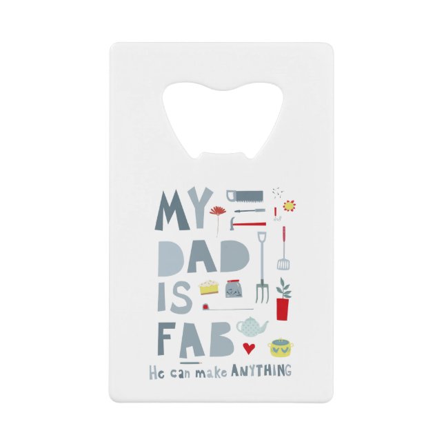 Fun Dad Credit Card Bottle Opener (Front)