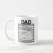 Fun Dad Nutritional Label Coffee Mug (Left)