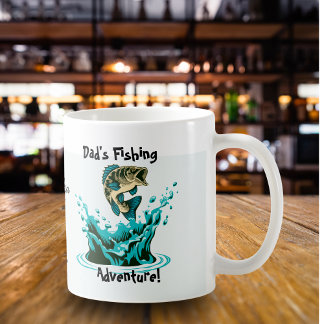 Fun Dad's Fishing Adventure Personalize Coffee Mug