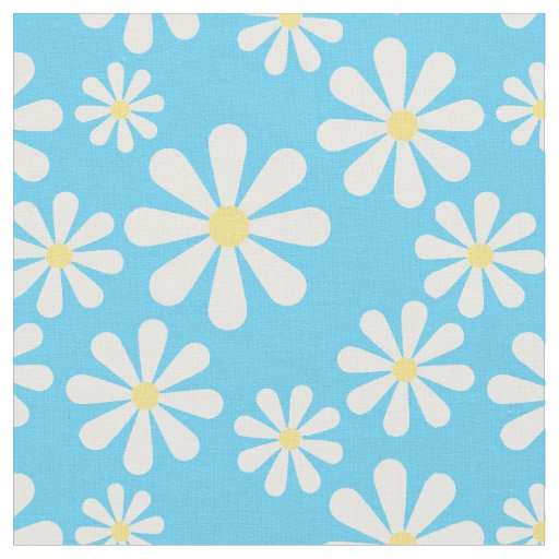 Fun Daisy Pick Any Color Background Fabric