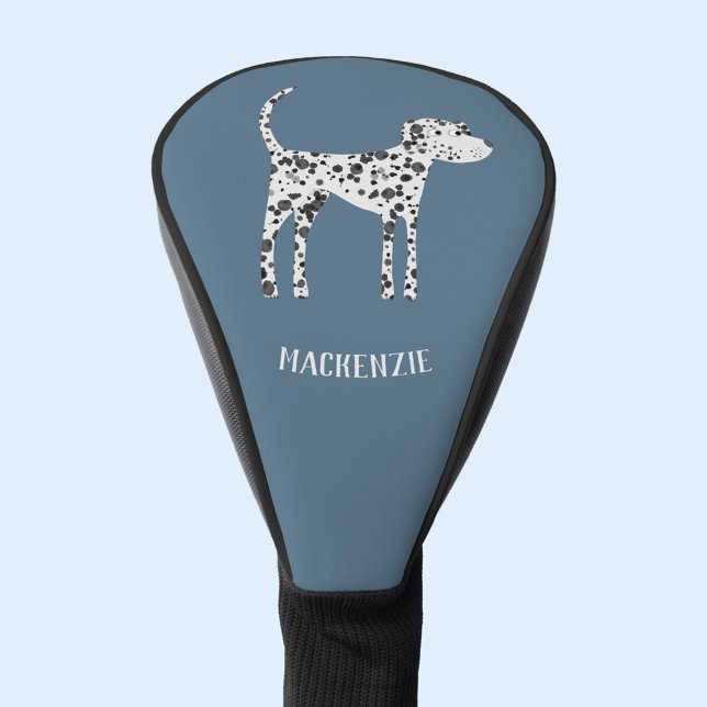 Fun Dalmatian Dog Personalized Golf Head Cover (Dalmatian dog personalized golf head cover)