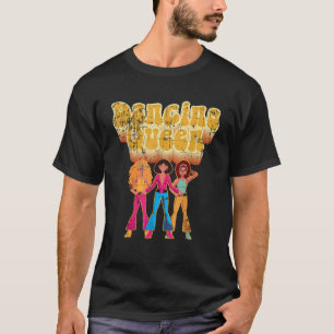Fun Dancing Queen Disco Party Tee Distressed