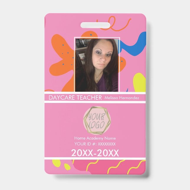 Fun Day Care Teacher Badge (Front)