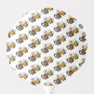 Fun Decorative Three Cheers Cartoon Beers Balloon