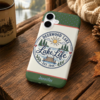 Fun Deerwood Lake Dock Lake Life iPhone 17 Case