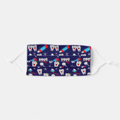 Fun Dental Dentist Cartoon Teeth Adult Cloth Face Mask (Front, Folded)
