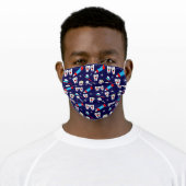 Fun Dental Dentist Cartoon Teeth Adult Cloth Face Mask (Worn)