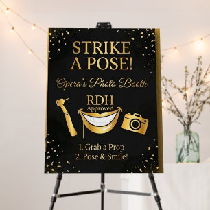 Fun Dental Hygiene Graduation Photo Booth Sign - "