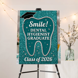 Fun Dental Hygiene Graduation Photo Booth Sign - "