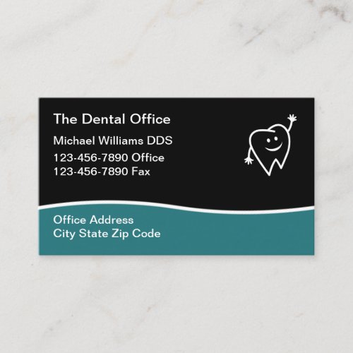 Fun Dentist Office Simple Business Cards