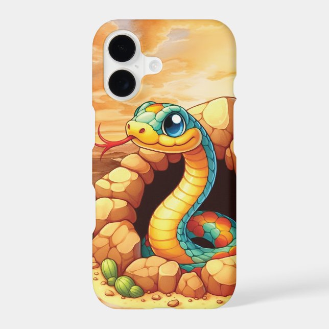 Fun desert snake lovers  iPhone case (Back)