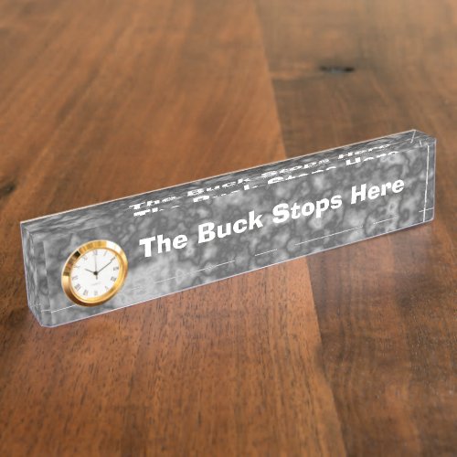 Fun Desk Sign the Buck Stops Here