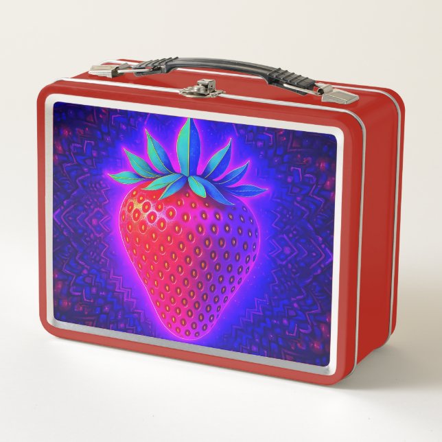 FUN DESSERTS (STRAWBERRY) METAL LUNCH BOX (Front)