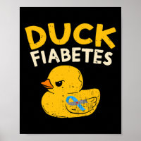 Fun Diabetes Awareness I Duck Fiabetes I Cool Rubb