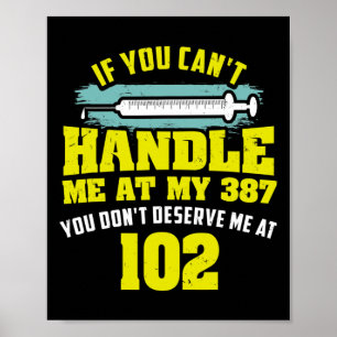 Fun Diabetic Quote If You Cant Handle Me Diabetes Poster