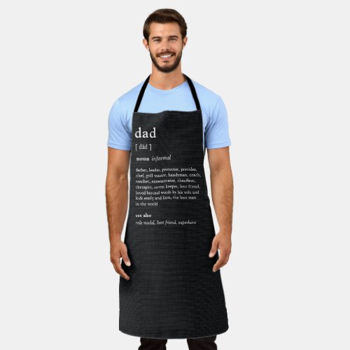 Fun Dictionary Editable Color Personalized Apron
