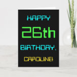 [ Thumbnail: Fun Digital Computing Themed 26th Birthday Card ]