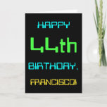 [ Thumbnail: Fun Digital Computing Themed 44th Birthday Card ]