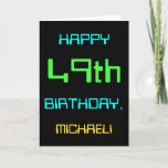 [ Thumbnail: Fun Digital Computing Themed 49th Birthday Card ]