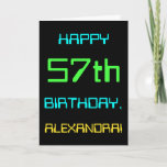 [ Thumbnail: Fun Digital Computing Themed 57th Birthday Card ]