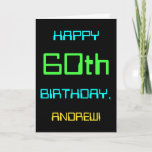 [ Thumbnail: Fun Digital Computing Themed 60th Birthday Card ]