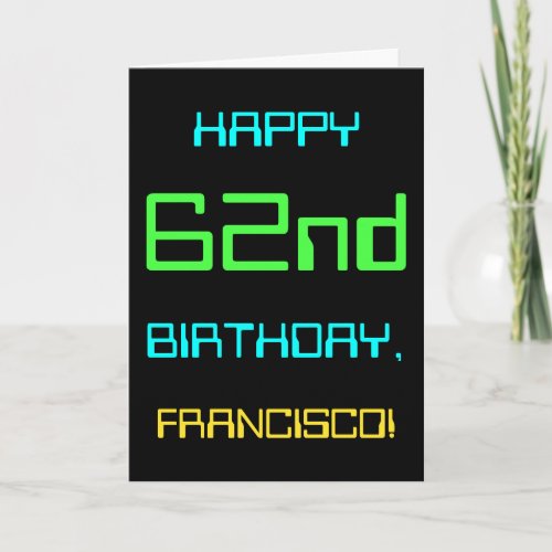 Fun Digital Computing Themed 62nd Birthday Card