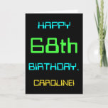 [ Thumbnail: Fun Digital Computing Themed 68th Birthday Card ]