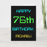 [ Thumbnail: Fun Digital Computing Themed 76th Birthday Card ]