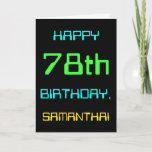 [ Thumbnail: Fun Digital Computing Themed 78th Birthday Card ]