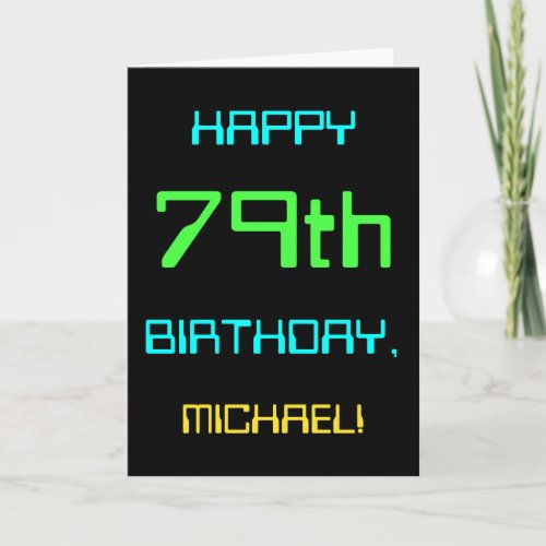 Fun Digital Computing Themed 79th Birthday Card
