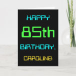 [ Thumbnail: Fun Digital Computing Themed 85th Birthday Card ]