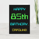 [ Thumbnail: Fun Digital Computing Themed 85th Birthday Card ]