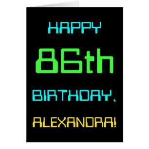 Fun Digital Computing Themed 86th Birthday Cards