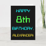 [ Thumbnail: Fun Digital Computing Themed 8th Birthday Card ]