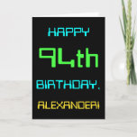 [ Thumbnail: Fun Digital Computing Themed 94th Birthday Card ]